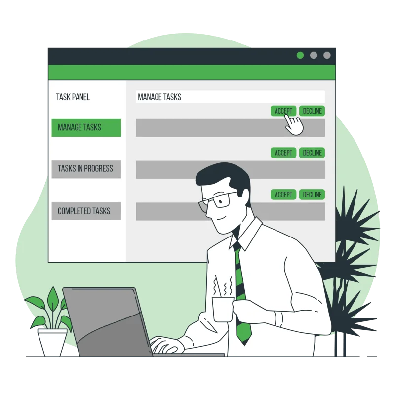 Responsive mobile and desktop chat interface